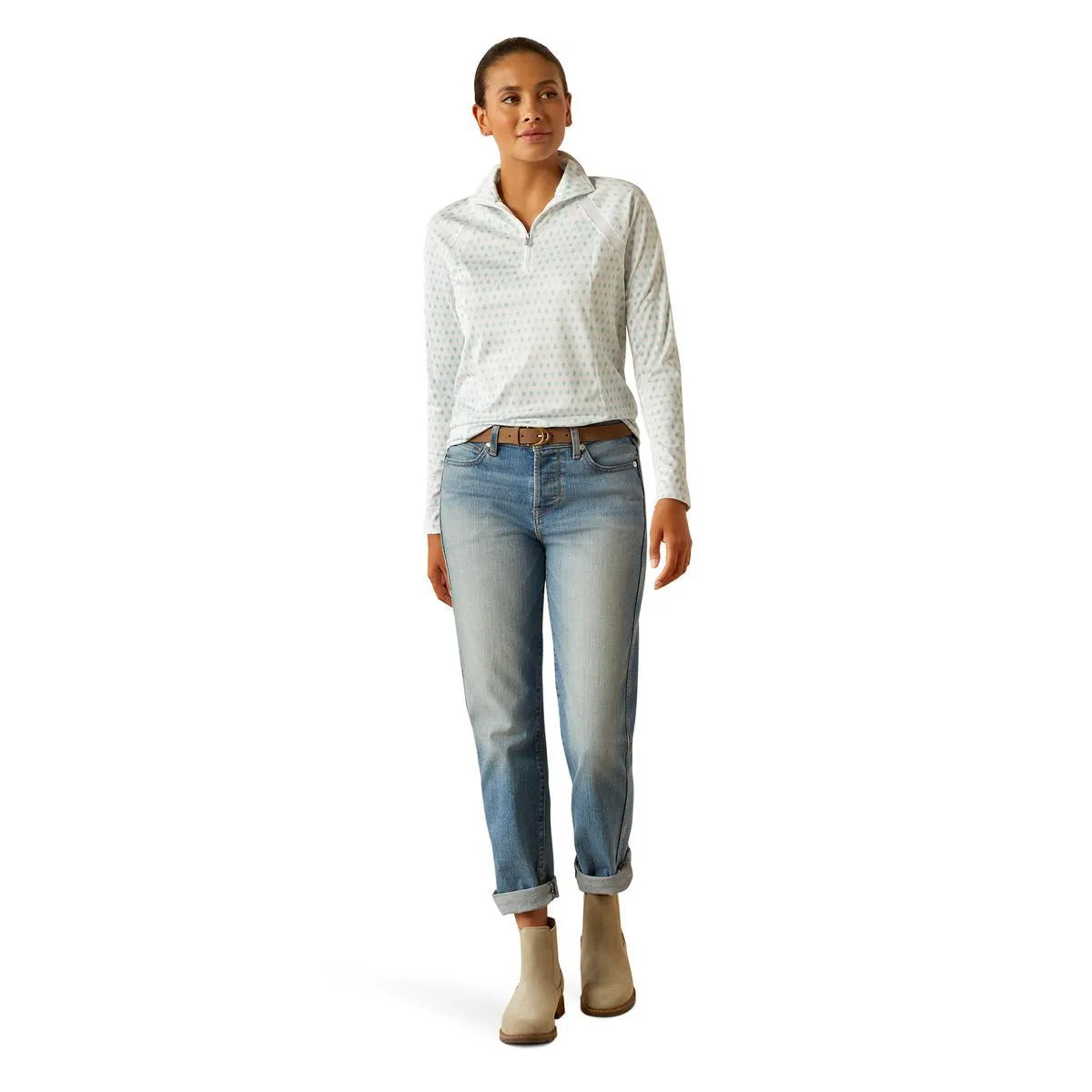 Ariat Women's Sunstopper 3.0 1/4 Zip Baselayer