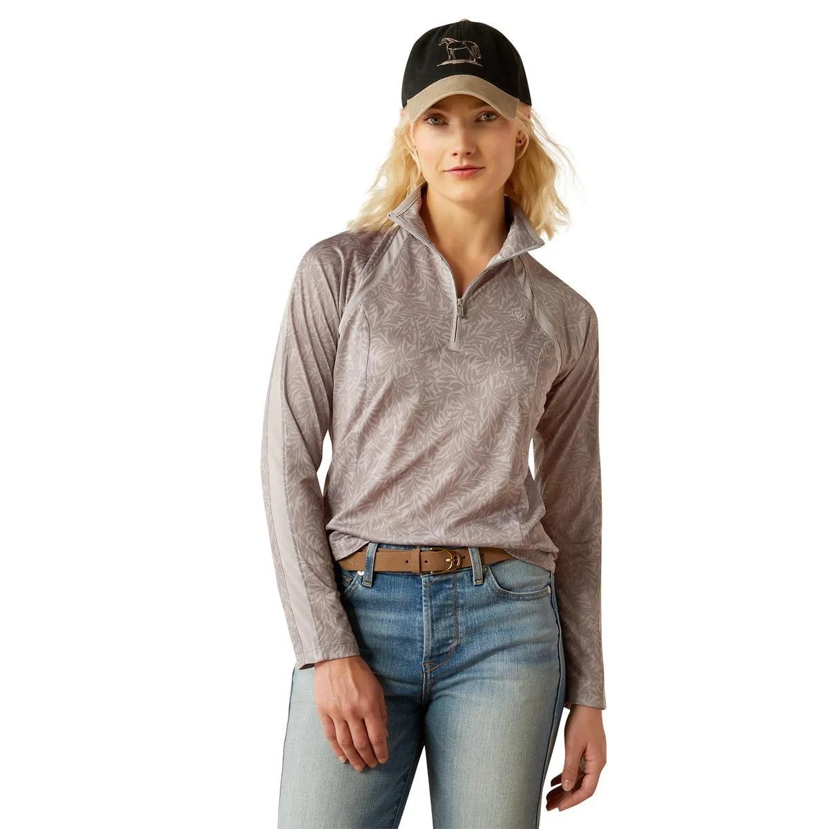 Ariat Women's Sunstopper 3.0 1/4 Zip Baselayer