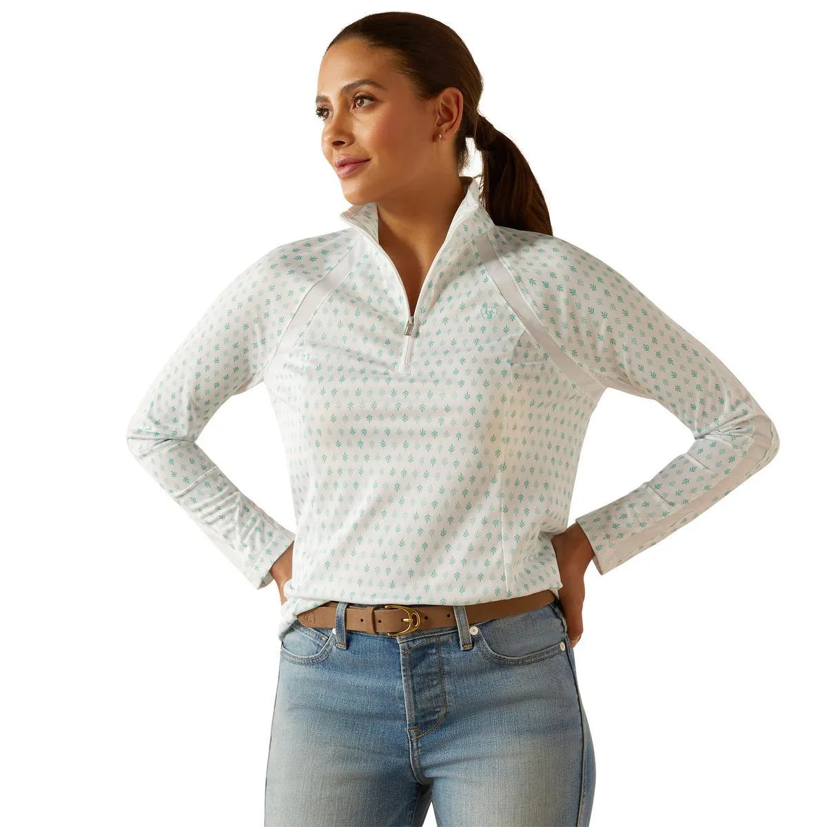 Ariat Women's Sunstopper 3.0 1/4 Zip Baselayer