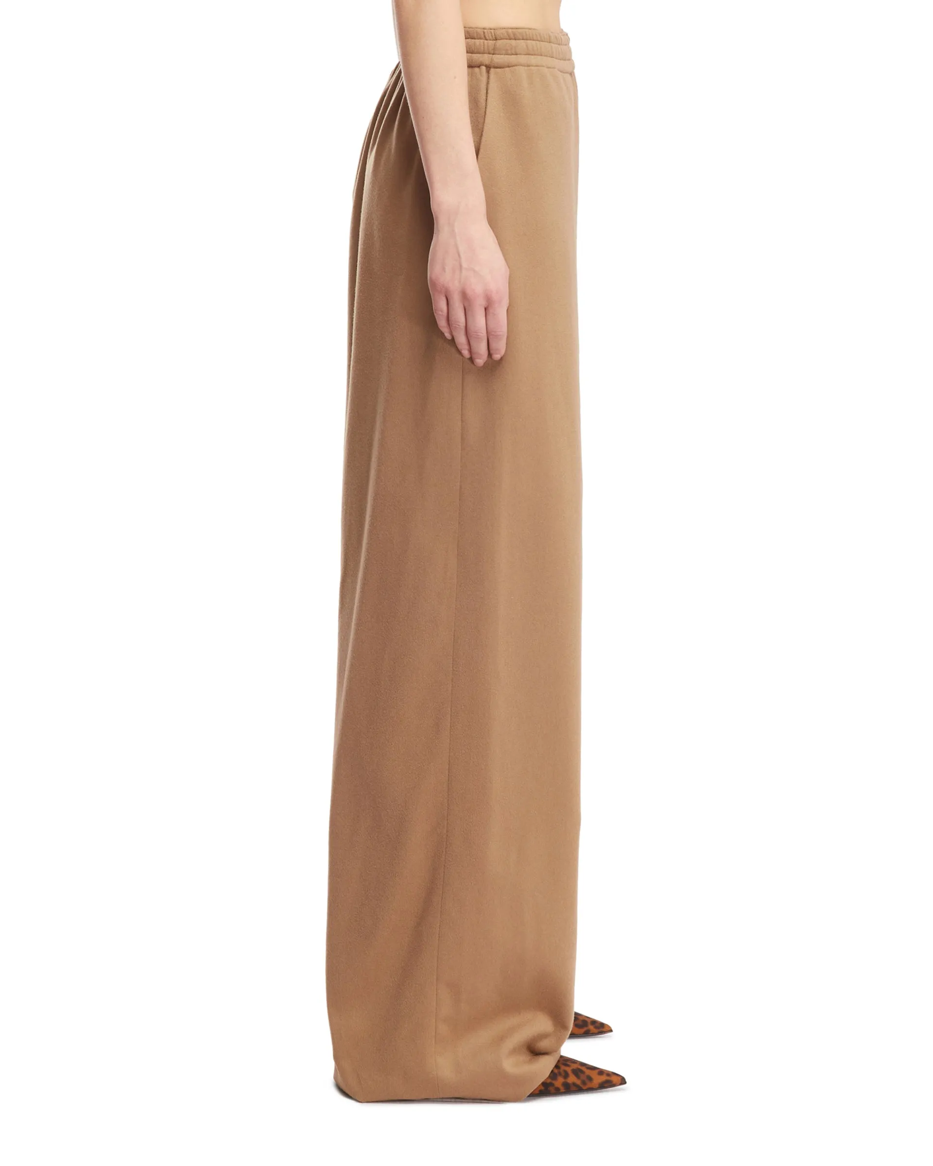 Beige Cashmere Trousers