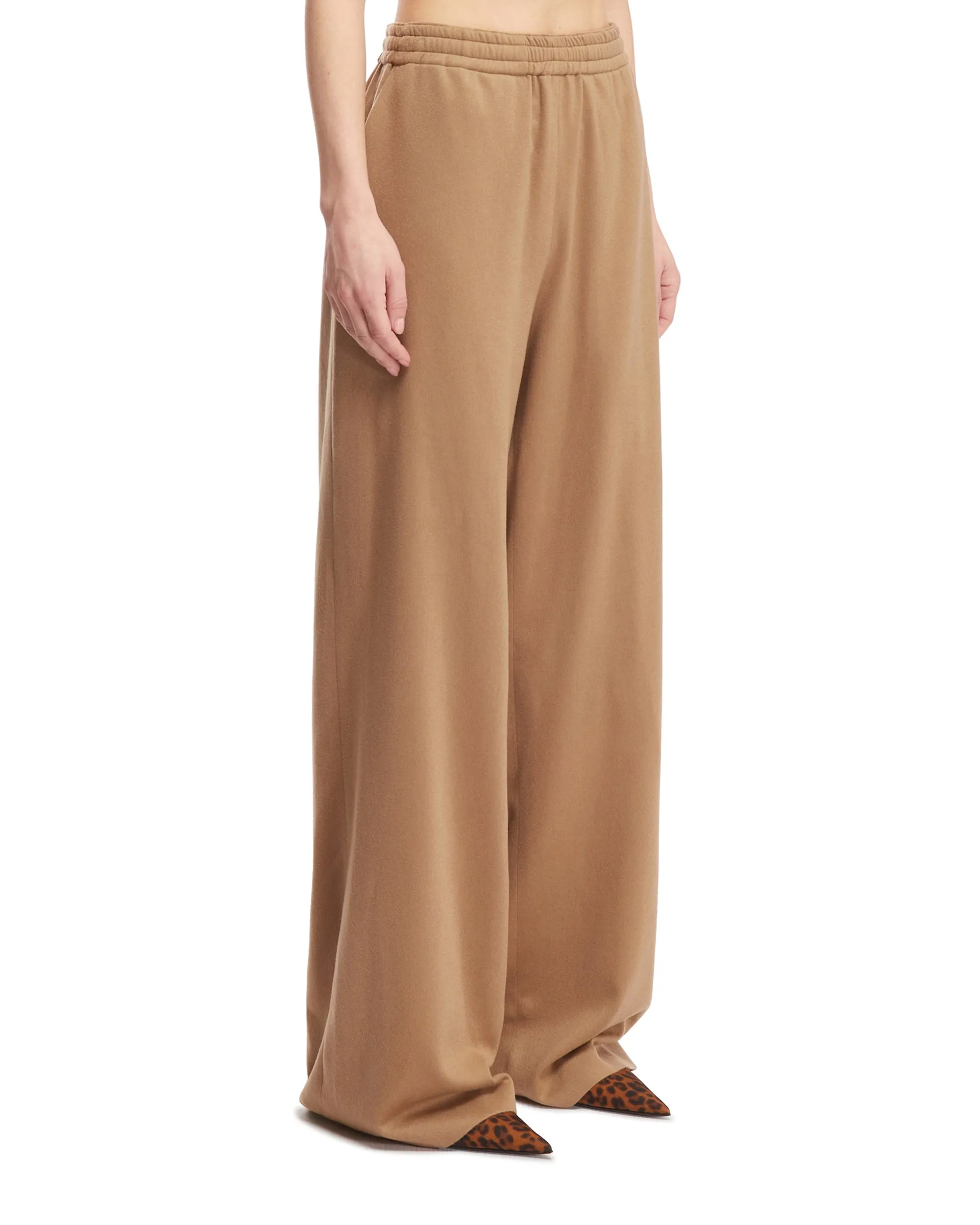 Beige Cashmere Trousers