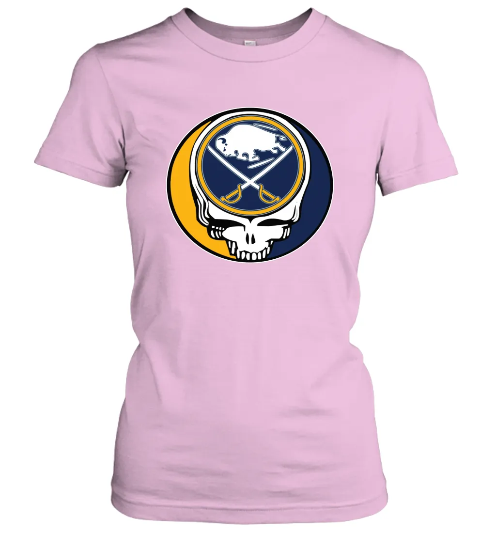 Buffalo Sabres Grateful Dead Steal Your Face Hockey NHL Womens T-Shirt
