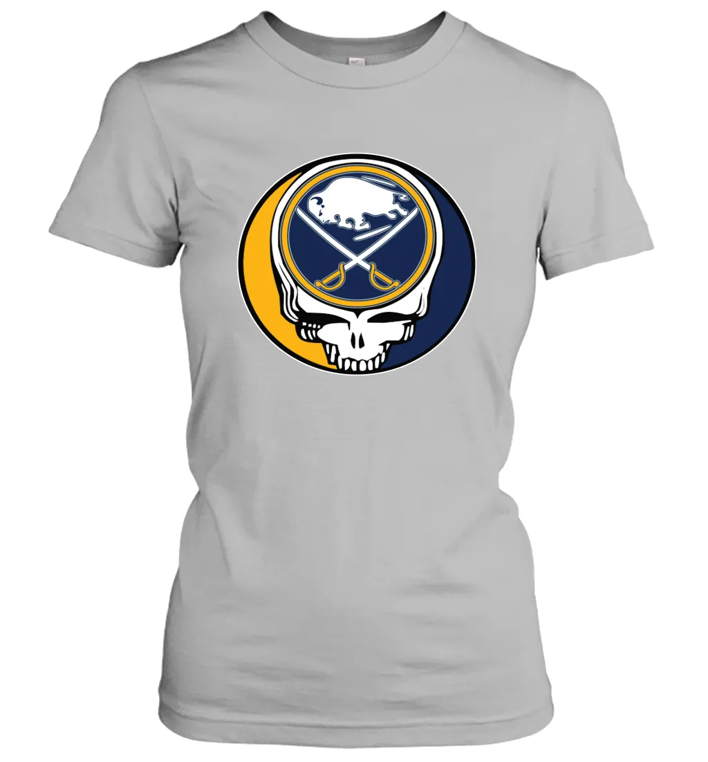 Buffalo Sabres Grateful Dead Steal Your Face Hockey NHL Womens T-Shirt