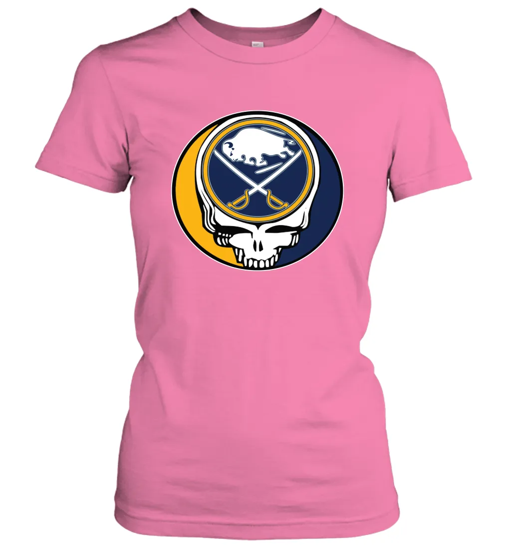 Buffalo Sabres Grateful Dead Steal Your Face Hockey NHL Womens T-Shirt