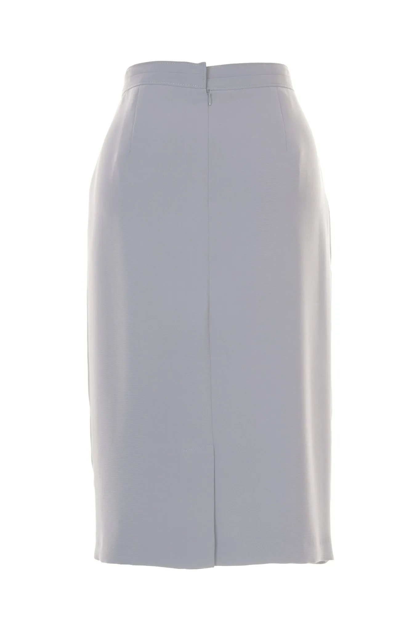 Sleek Womens Silver Grey Pencil Skirt for Office and Casual Wear