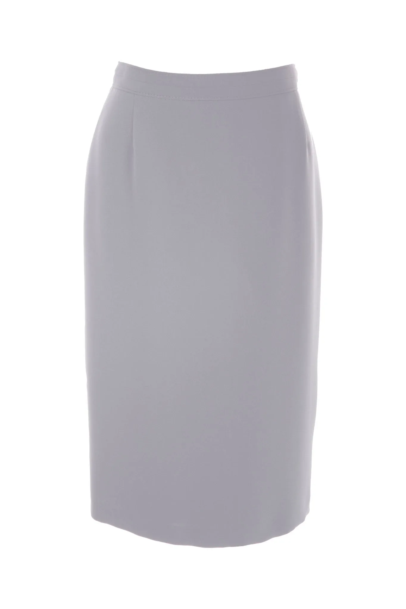 Sleek Womens Silver Grey Pencil Skirt for Office and Casual Wear