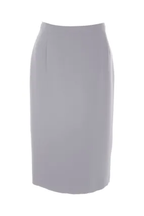 Sleek Womens Silver Grey Pencil Skirt for Office and Casual Wear