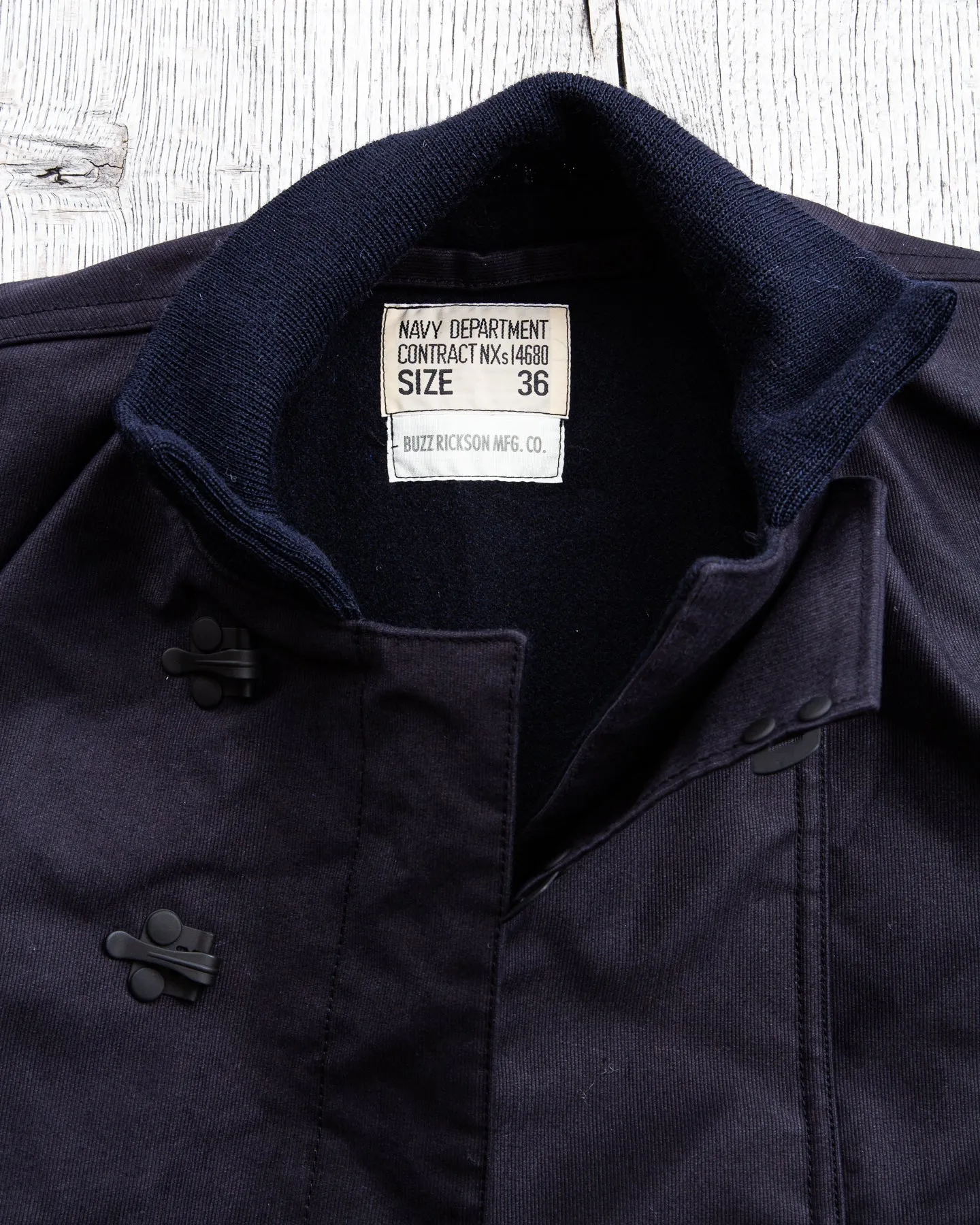 Buzz Rickson's U.S. Navy Deck Hook Jacket Navy BR13580