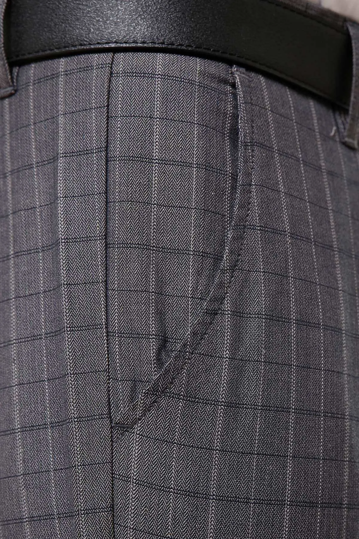 C PANT CROSS POCKET DARK GREY