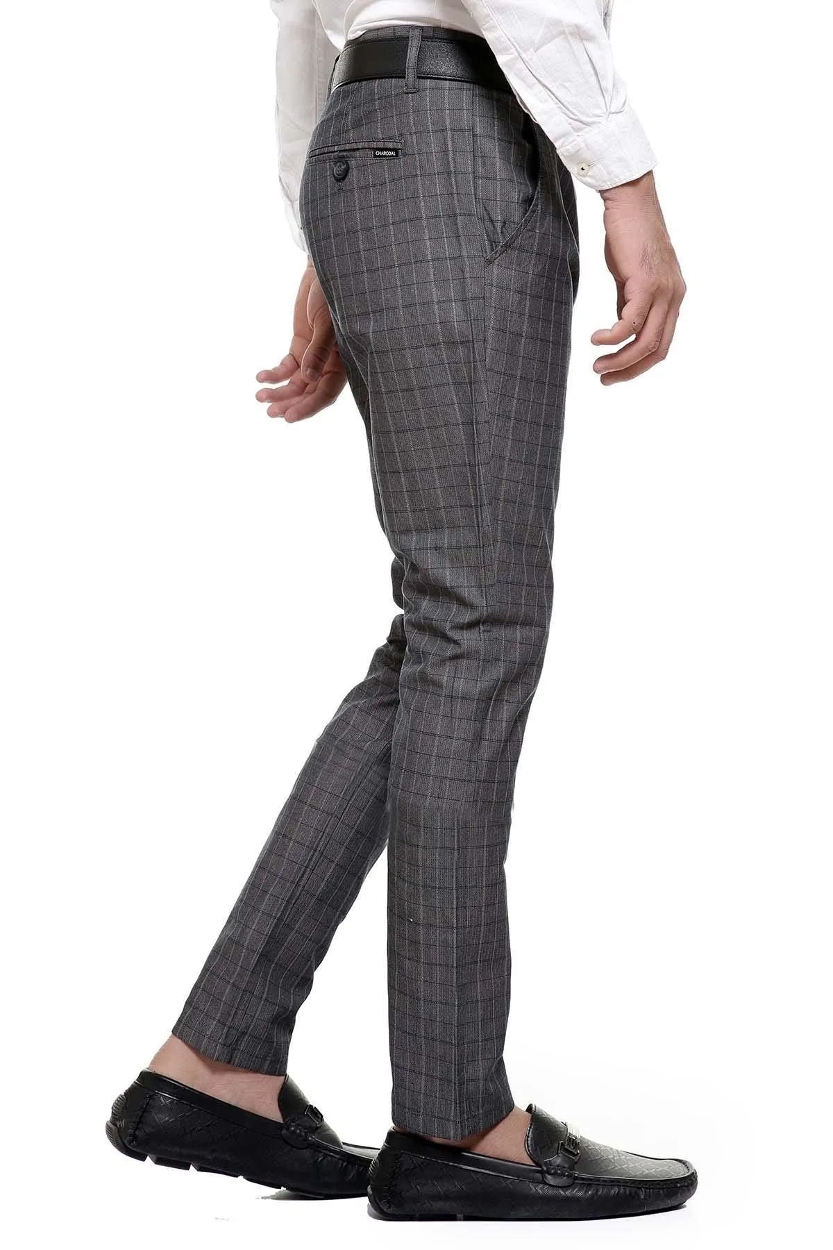 C PANT CROSS POCKET DARK GREY
