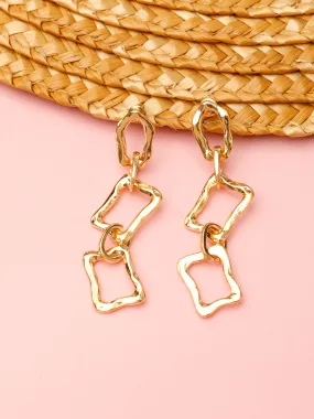 Chain drop earrings