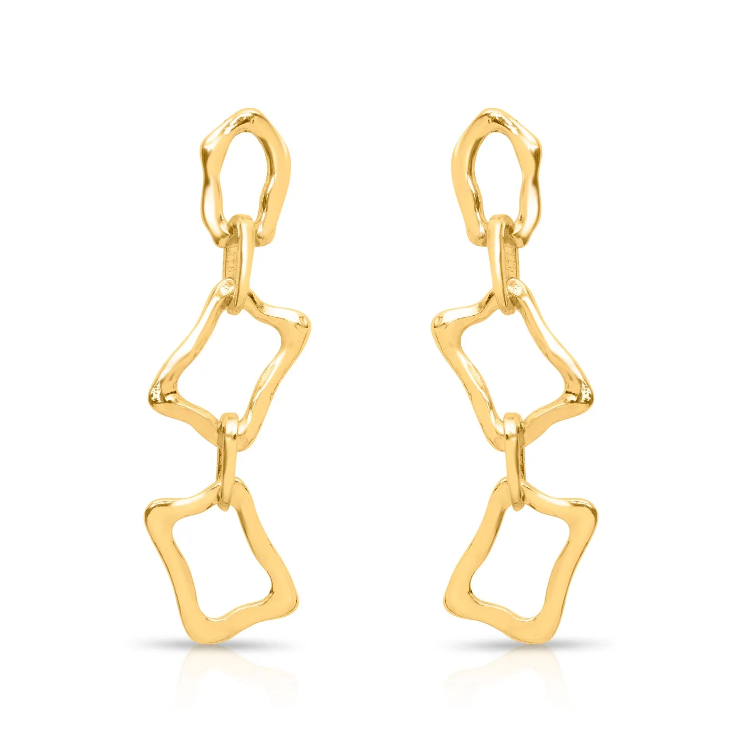 Chain drop earrings