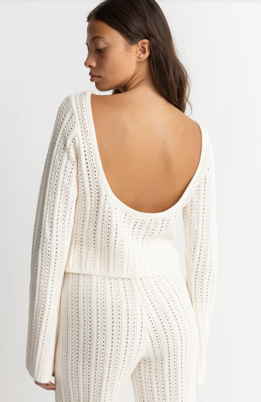 Charlize Long Sleeve Top - White