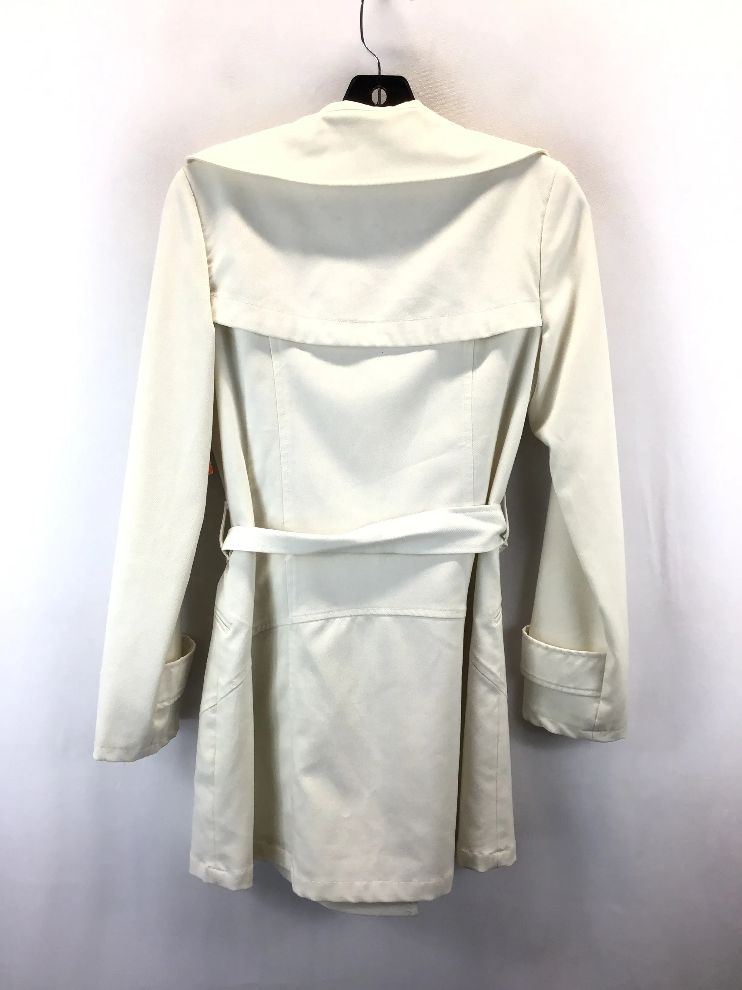 Coat Trench Coat By Twenty One In Cream, Size: S