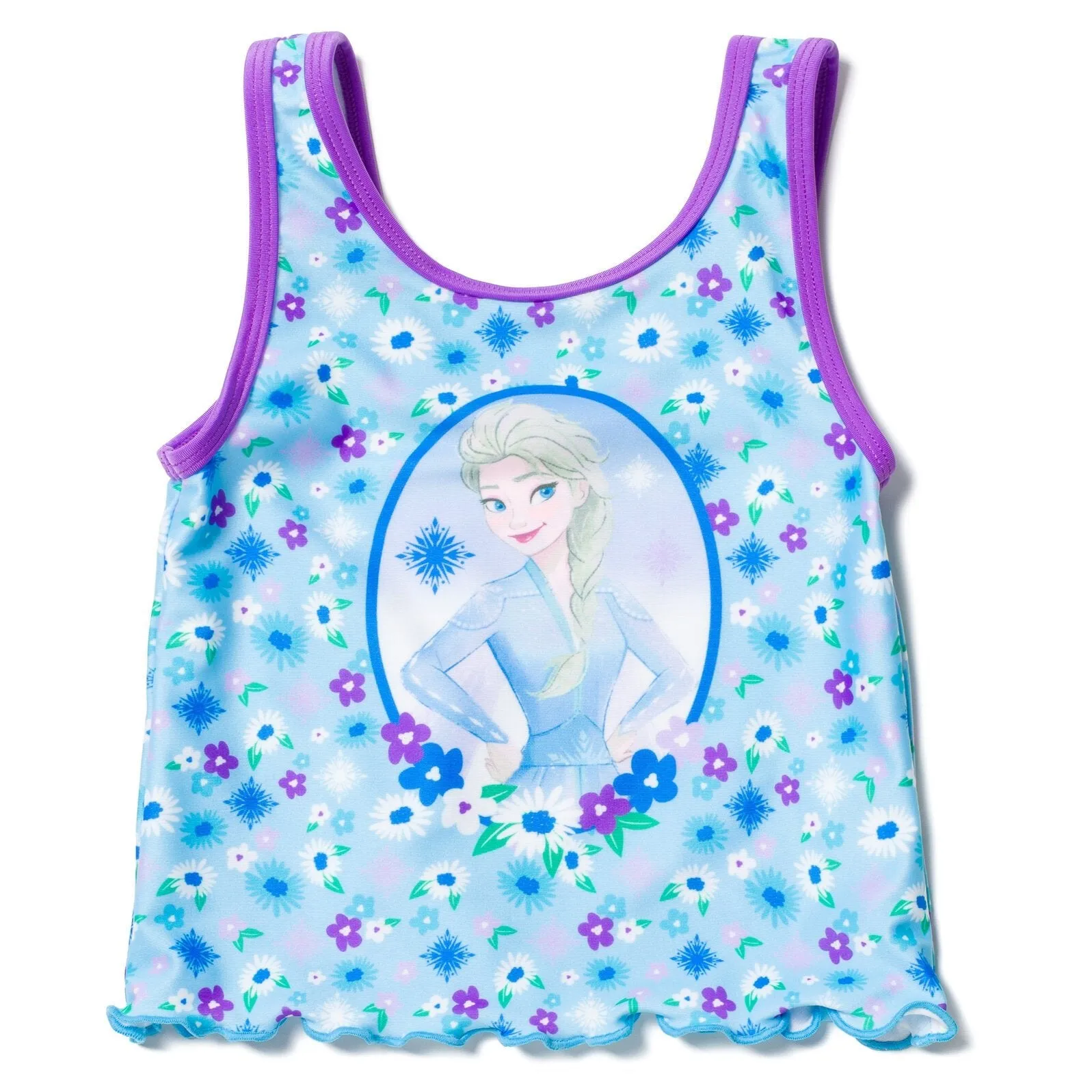 Disney Frozen Queen Elsa UPF 50  Tankini Top Bikini Bottom Swim Set