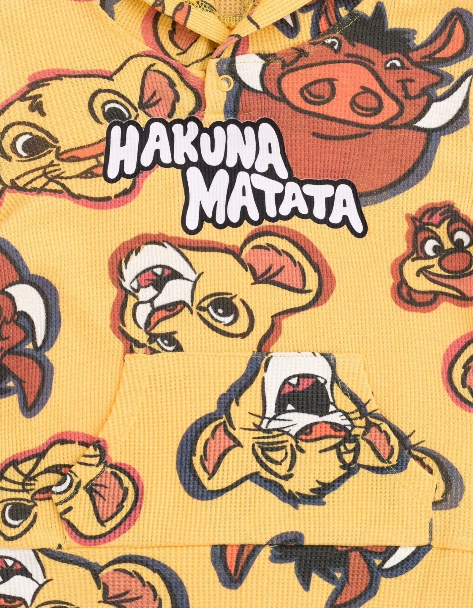 Disney Lion King Waffle Knit Pullover Hoodie and Shorts
