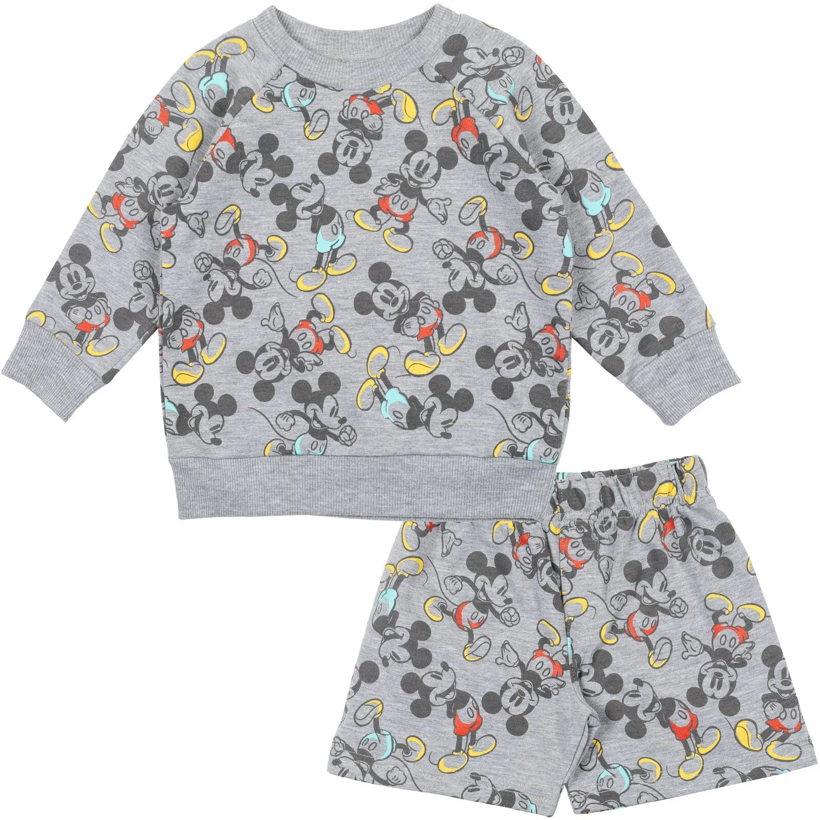 Disney Mickey Mouse French Terry Sweatshirt and Shorts