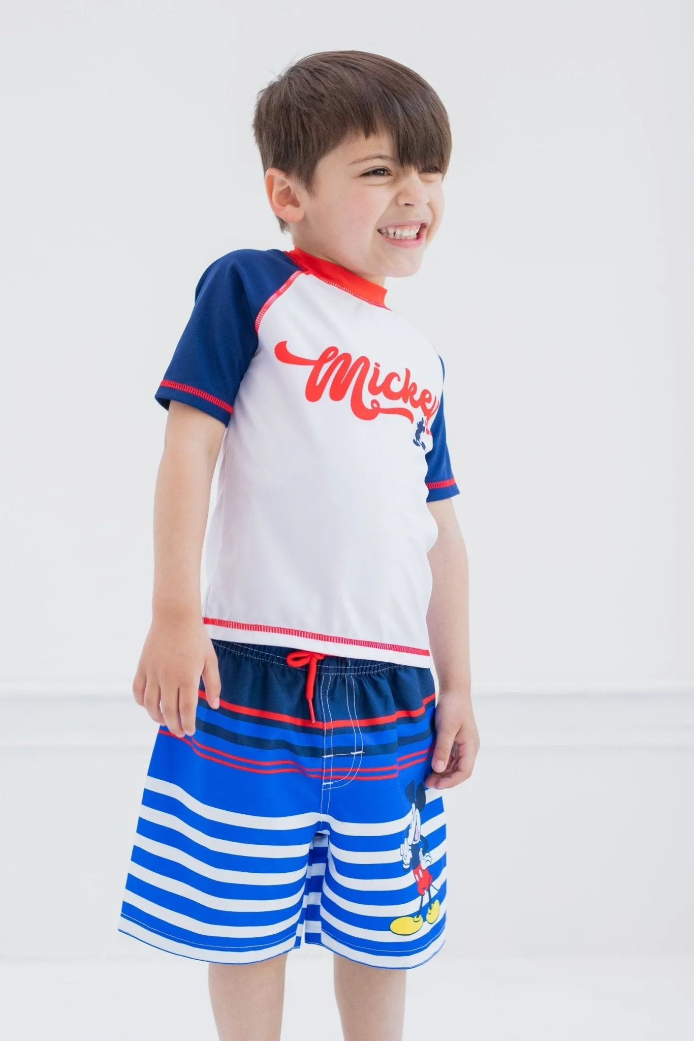 Disney Mickey Mouse Rash Guard Swim Shirt