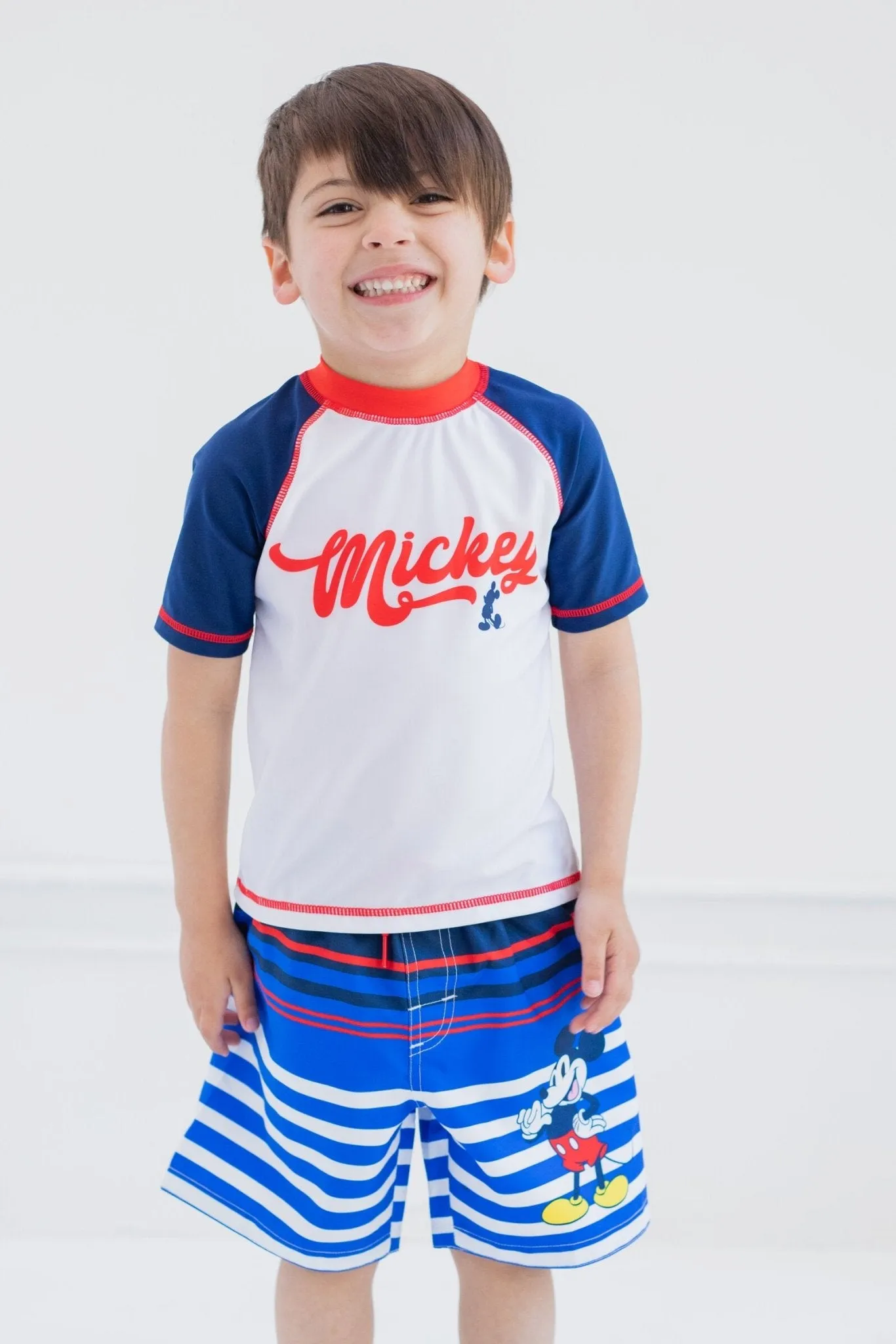 Disney Mickey Mouse Rash Guard Swim Shirt