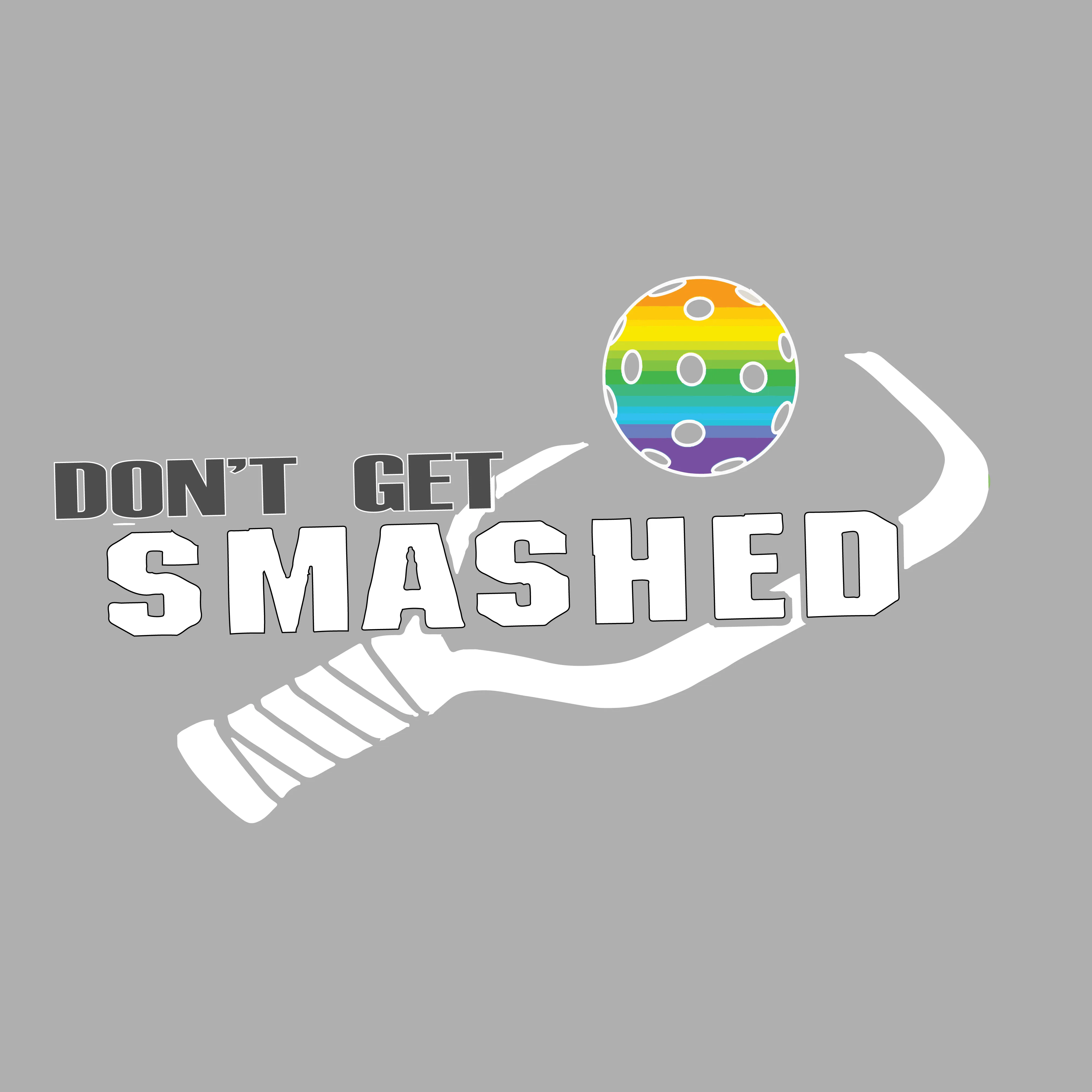Don't Get Smashed Customizable (Pickleballs White Green Yellow) | Women’s Fitted Hoodie Pickleball Sweatshirt | 50% Cotton 50% Poly Fleece
