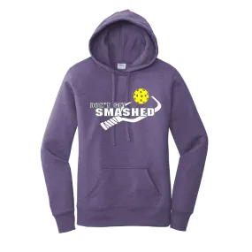 Don't Get Smashed Customizable (Pickleballs White Green Yellow) | Women’s Fitted Hoodie Pickleball Sweatshirt | 50% Cotton 50% Poly Fleece