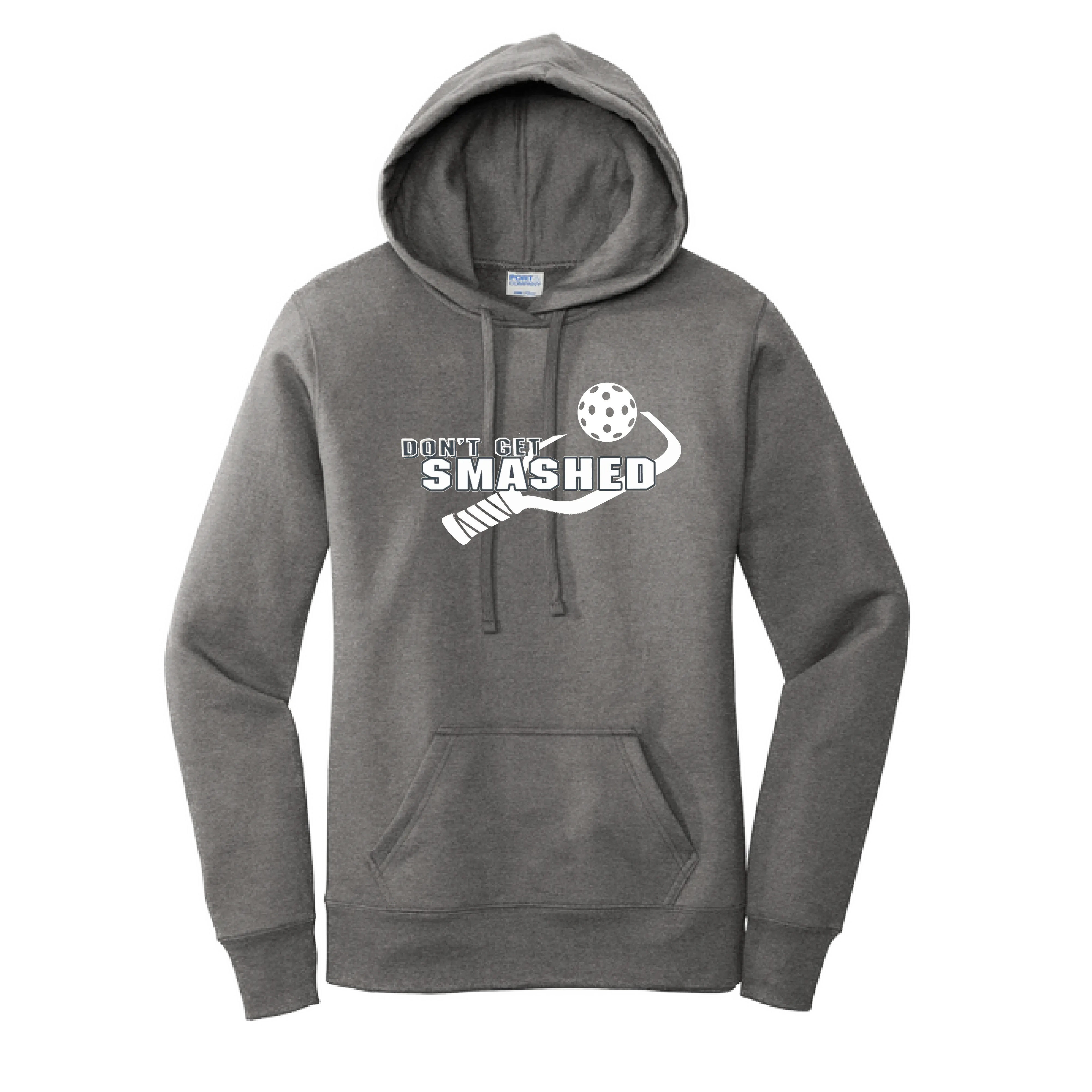 Don't Get Smashed Customizable (Pickleballs White Green Yellow) | Women’s Fitted Hoodie Pickleball Sweatshirt | 50% Cotton 50% Poly Fleece