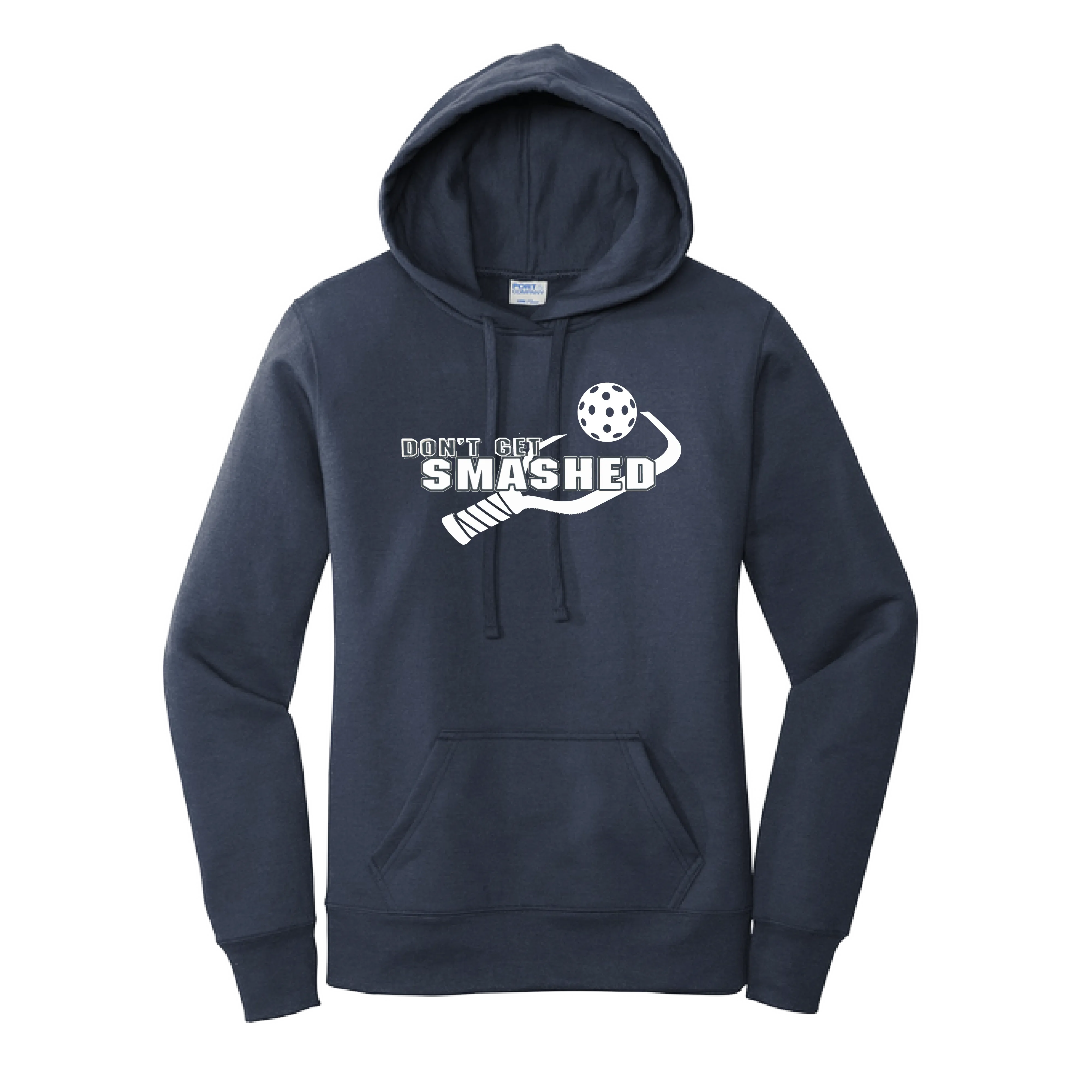 Don't Get Smashed Customizable (Pickleballs White Green Yellow) | Women’s Fitted Hoodie Pickleball Sweatshirt | 50% Cotton 50% Poly Fleece