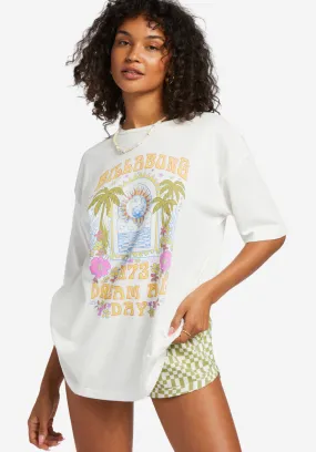 Dream All Day Oversized T-Shirt - Salt Crystal