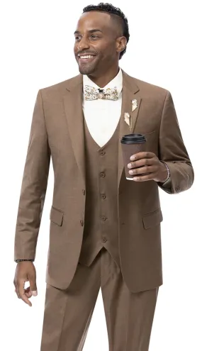 EJ Samuel M18022-BRN Mens Suit