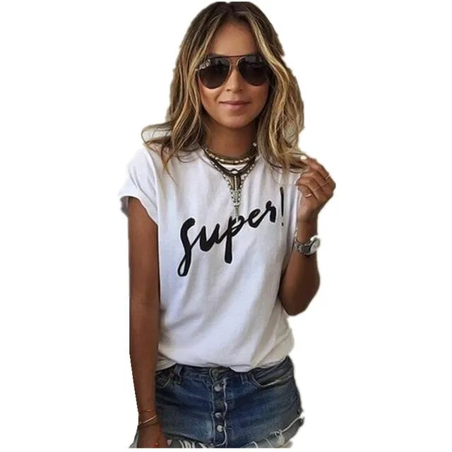 Fashion Brand Summer T Shirt Women VOGUE Printed Female T-shirts Women O-neck Tops Tee Shirt Femme Harajuku Casual Clothing