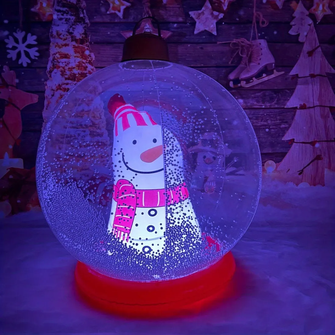 Giant LED Light-Up Inflatable Christmas Ball, 3D Festive Decorations with Remote Control, Plastic, Perfect for Home, Office & Theme Party Decorations