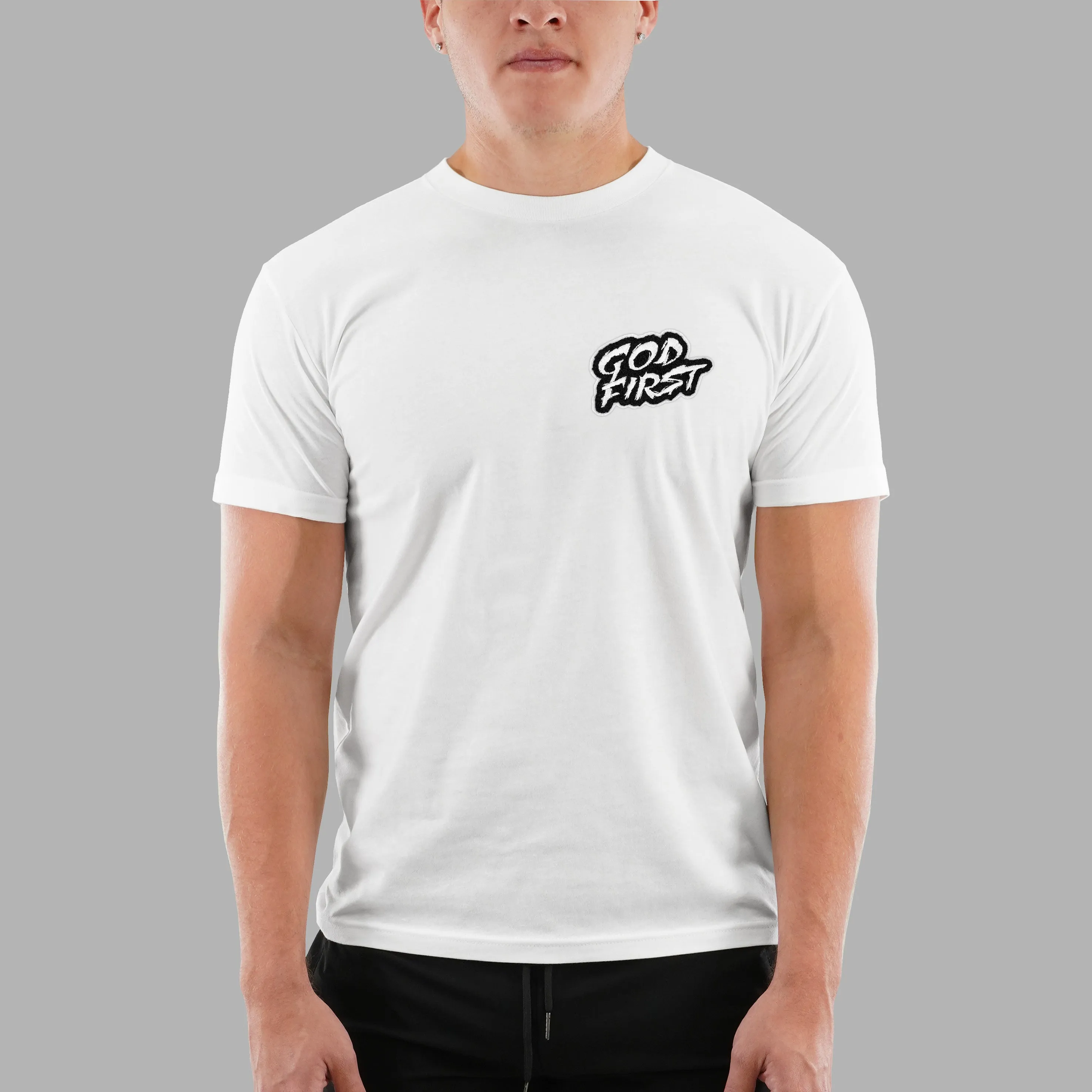 God First Patch Tri-Blend T-Shirt