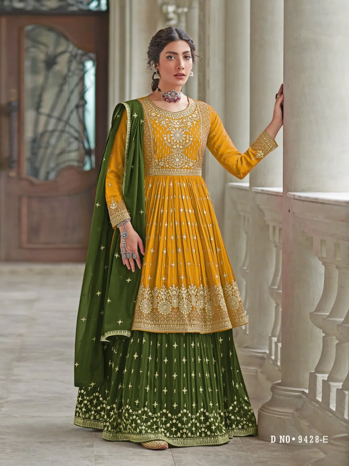 Heavy Lehenga Style Party Wear Pakistani Suit