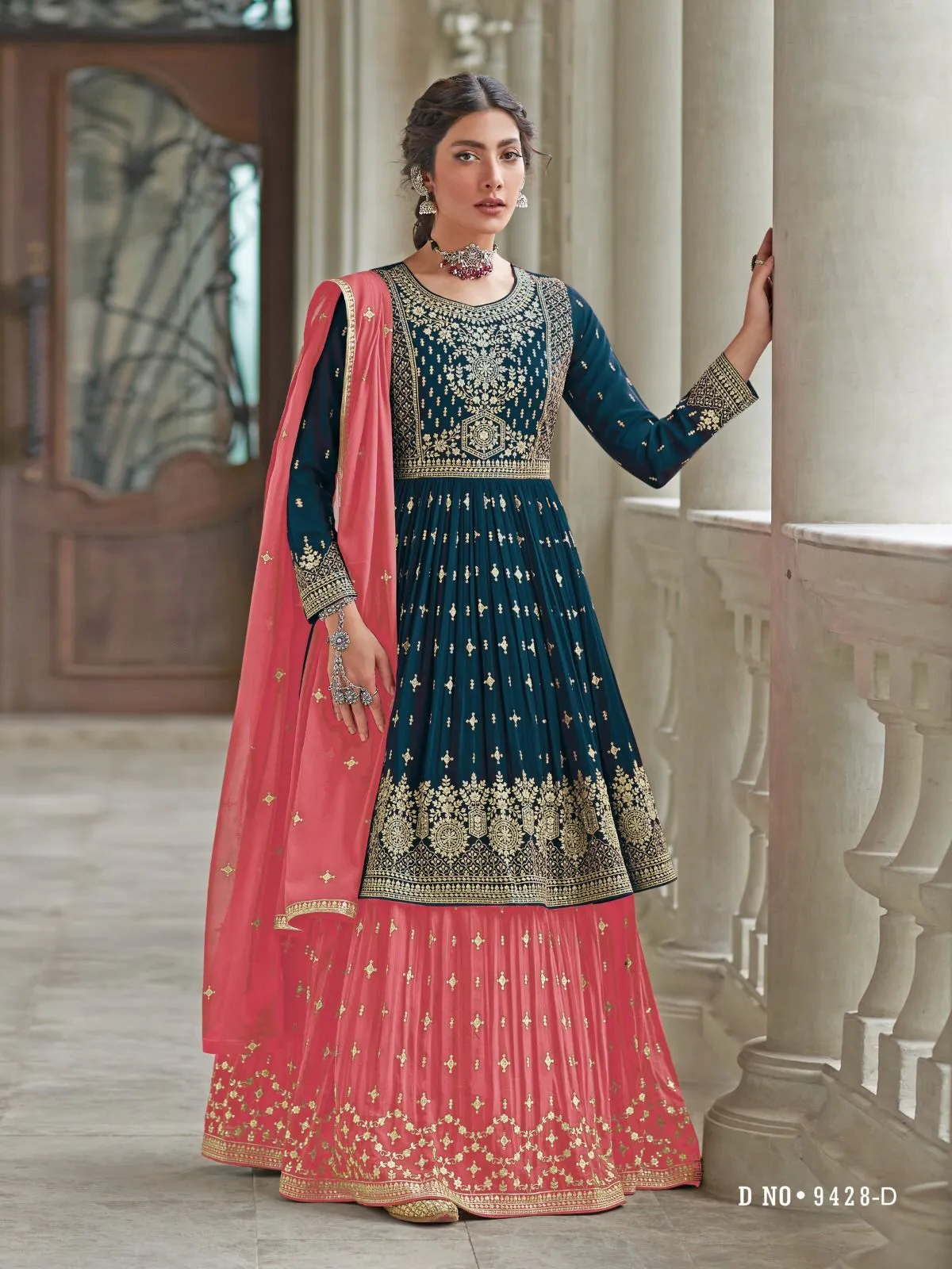 Heavy Lehenga Style Party Wear Pakistani Suit