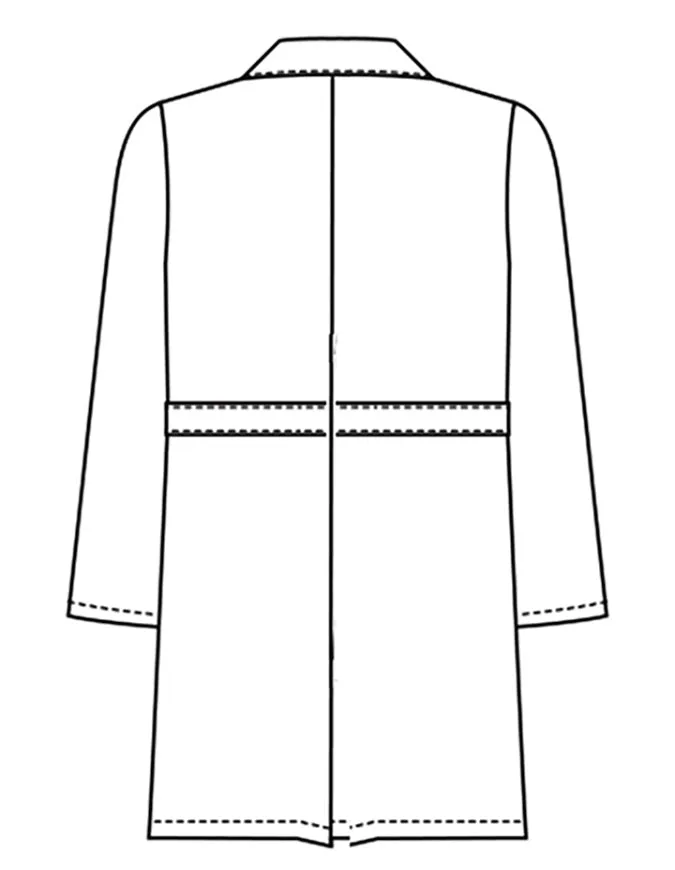 Heedfit Unisex 37 Inches Three Pocket White Functional Lab Coat