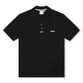 Hugo Boss Boys Black Polo