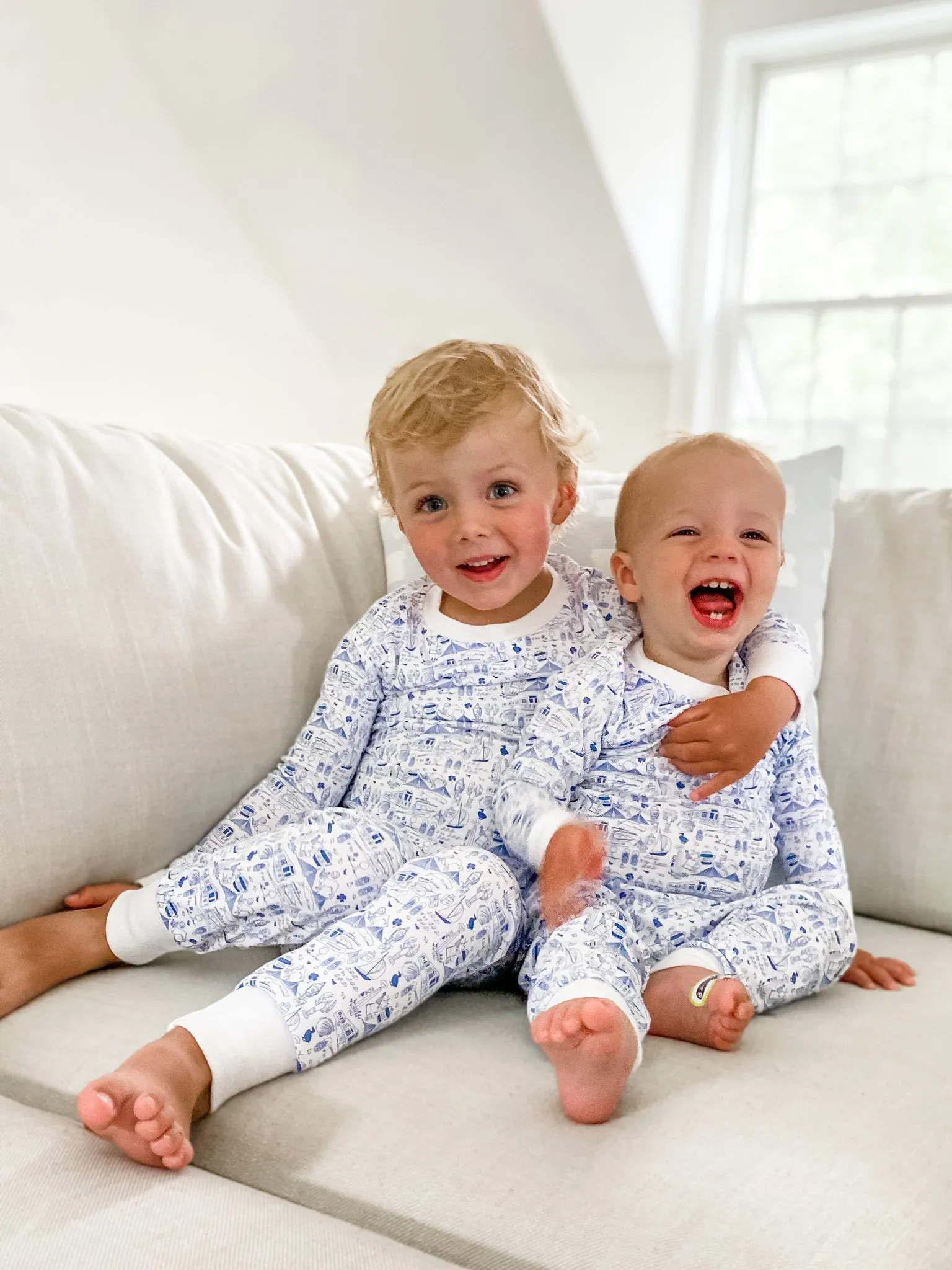 Joy Street Kids Boston Pajamas in Sailor Blue