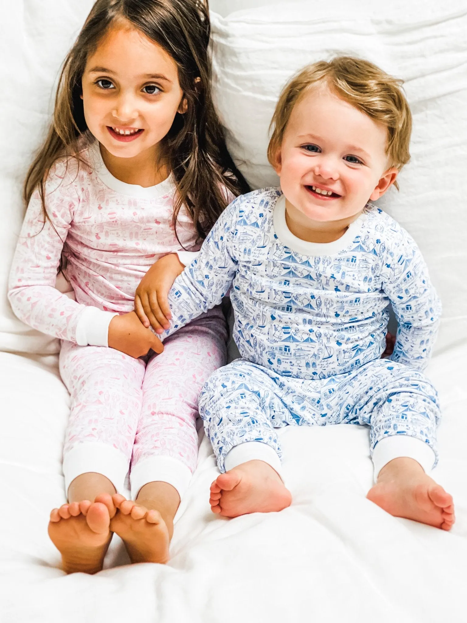 Joy Street Kids Boston Pajamas in Sailor Blue