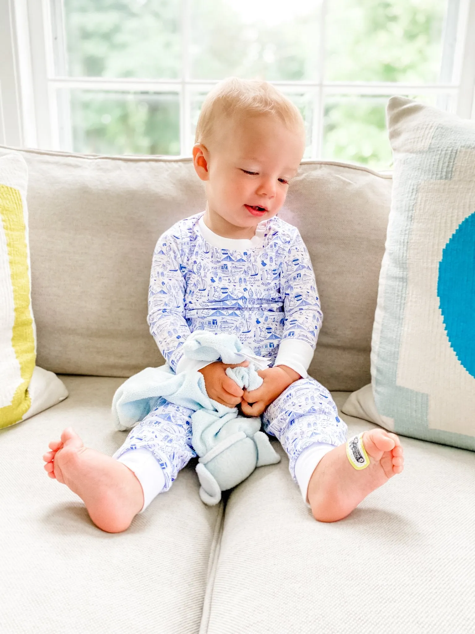 Joy Street Kids Boston Pajamas in Sailor Blue