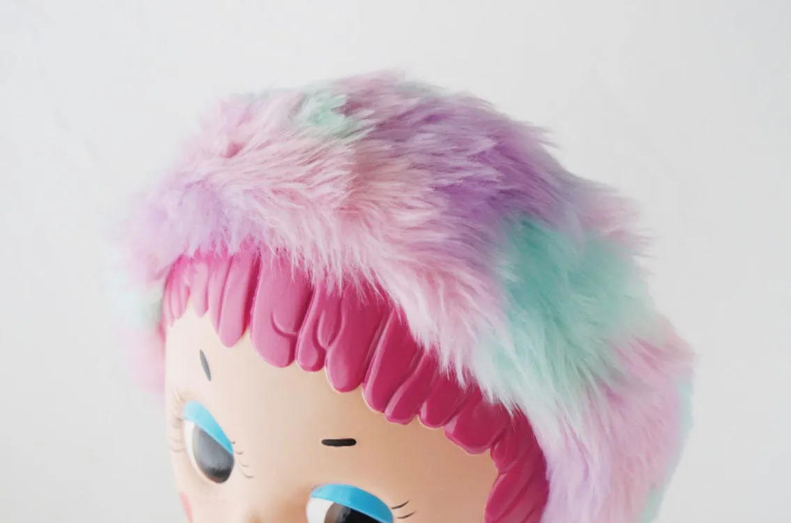Korean Style Rainbow Ombre Plush Headband