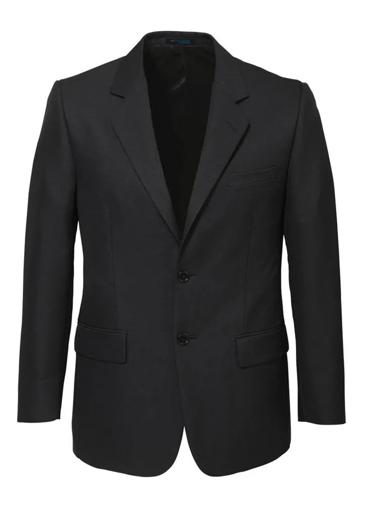Mens 2 Button Classic Plain Suit Jacket Bamboo Blend Business Wedding