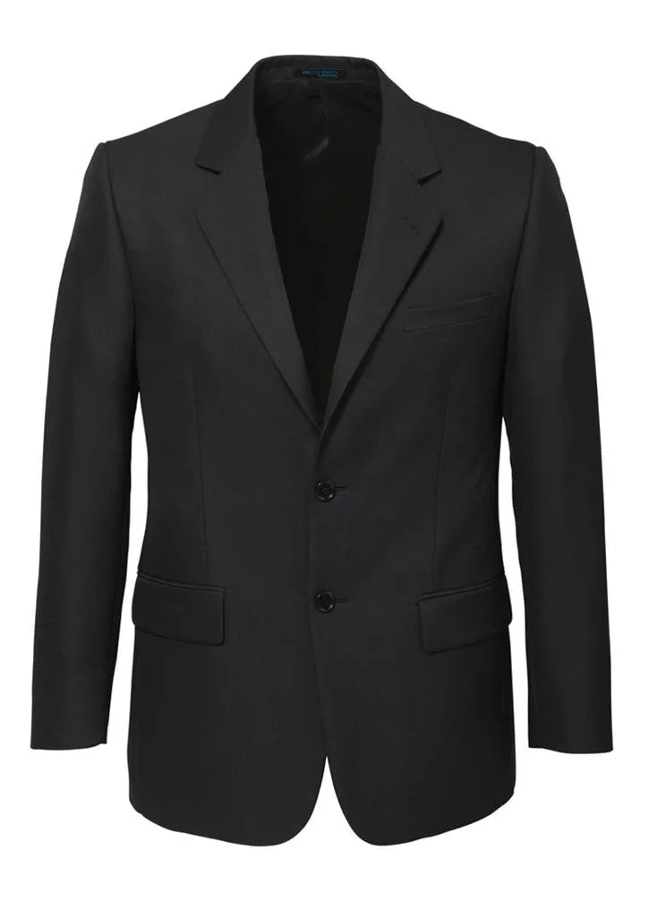 Mens 2 Button Classic Plain Suit Jacket Bamboo Blend Business Wedding