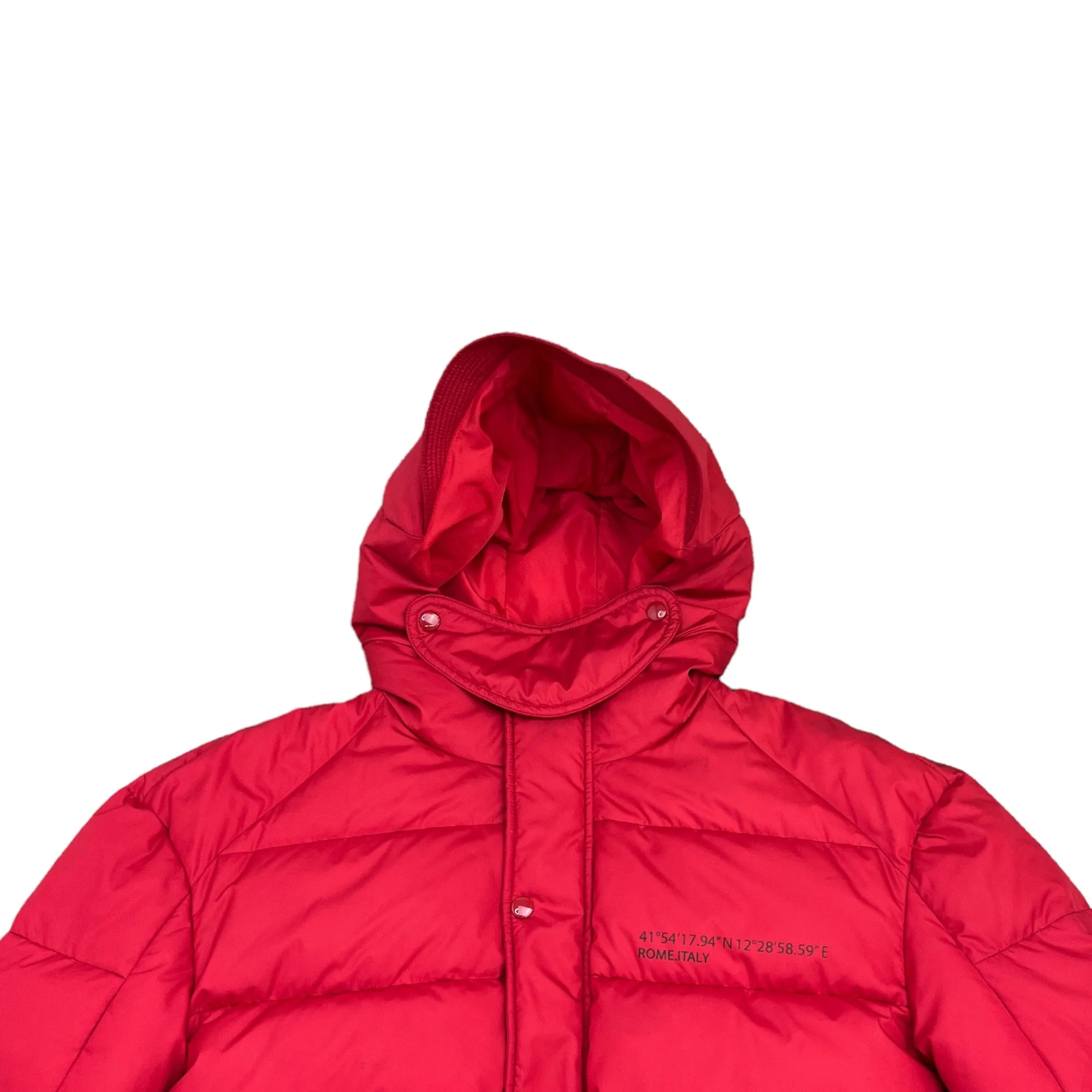 Men's Always Logo Down Jacket Red Size IT 50 / L