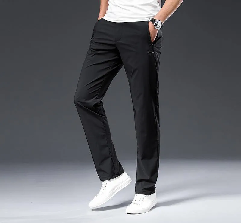Men's Casual Nylon Solid Color Pants