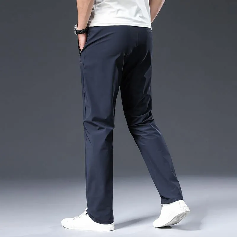 Men's Casual Nylon Solid Color Pants