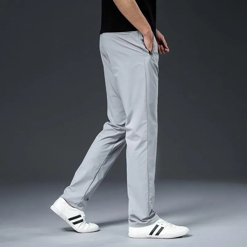 Men's Casual Nylon Solid Color Pants