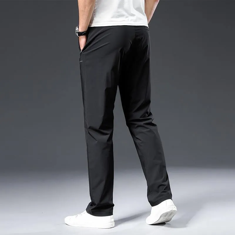 Men's Casual Nylon Solid Color Pants