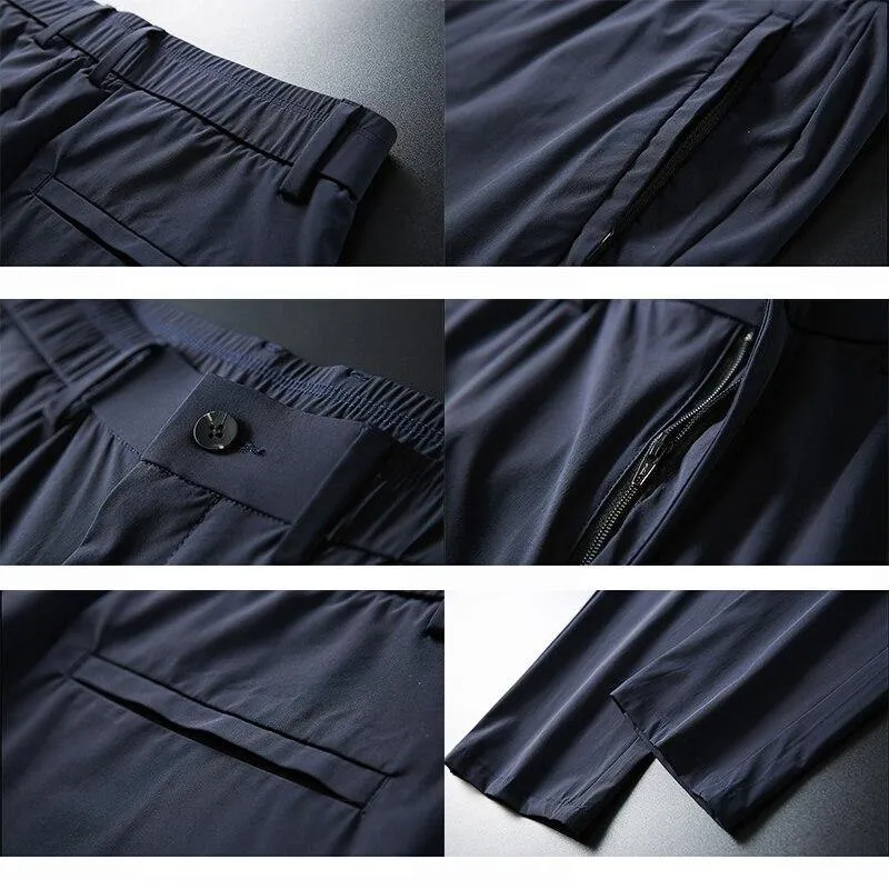 Men's Casual Nylon Solid Color Pants