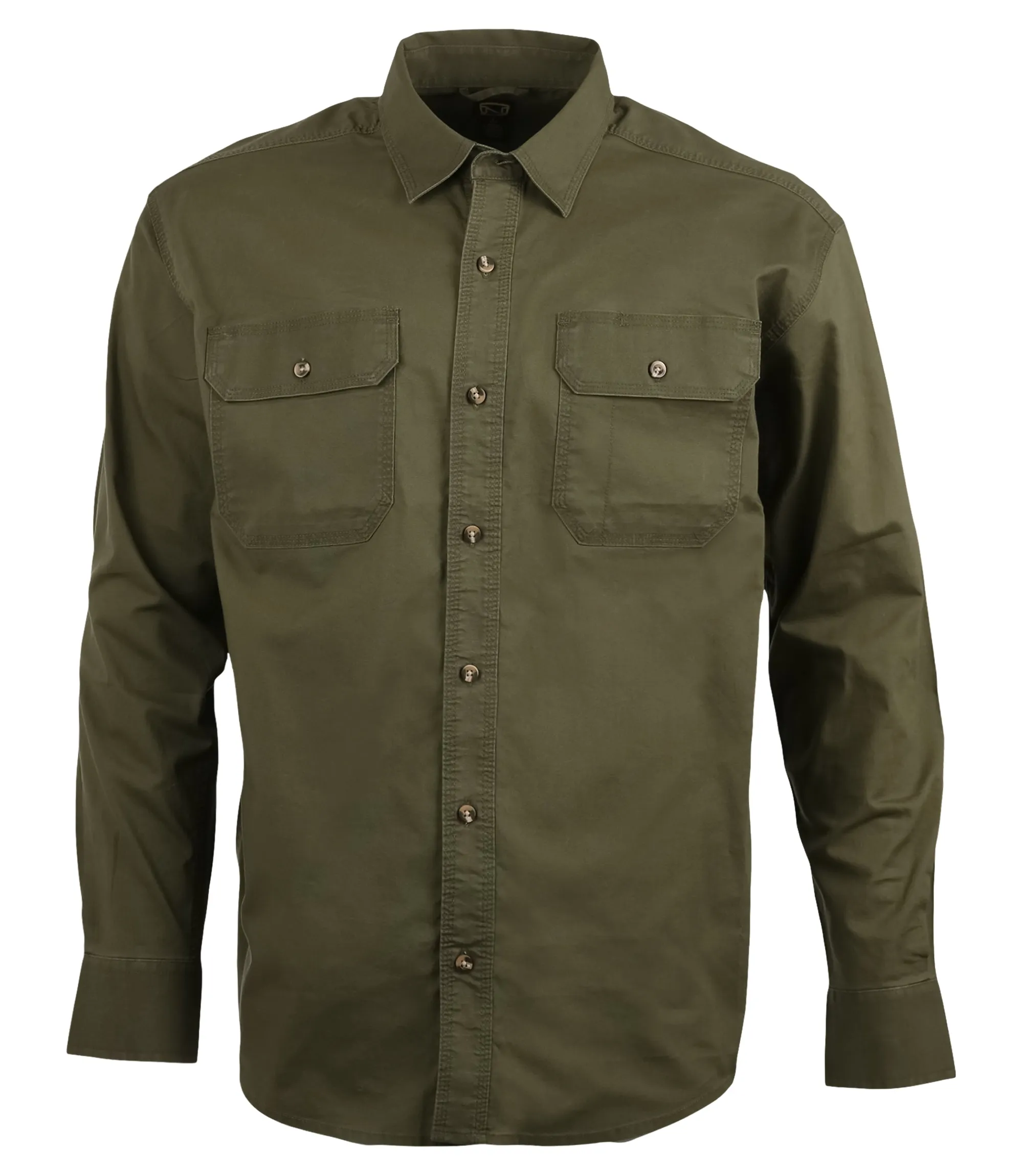 Men's Long Sleeve Weathered Work Shirt
