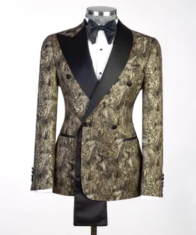 Men's plus double-breasted